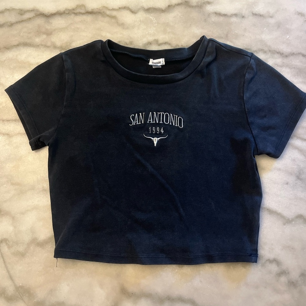 Garage Women's Black Crop-top